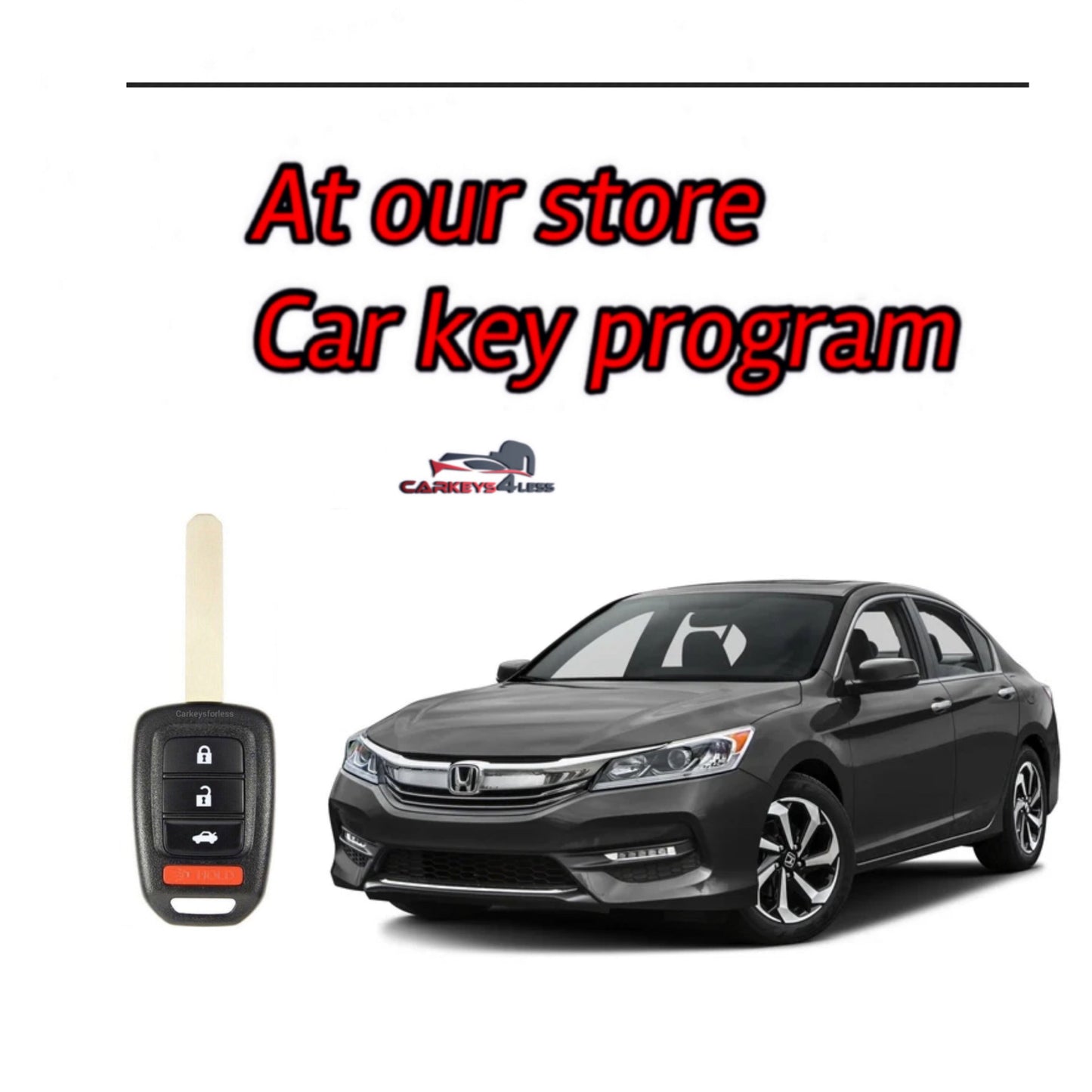 At our store car key replacement for honda