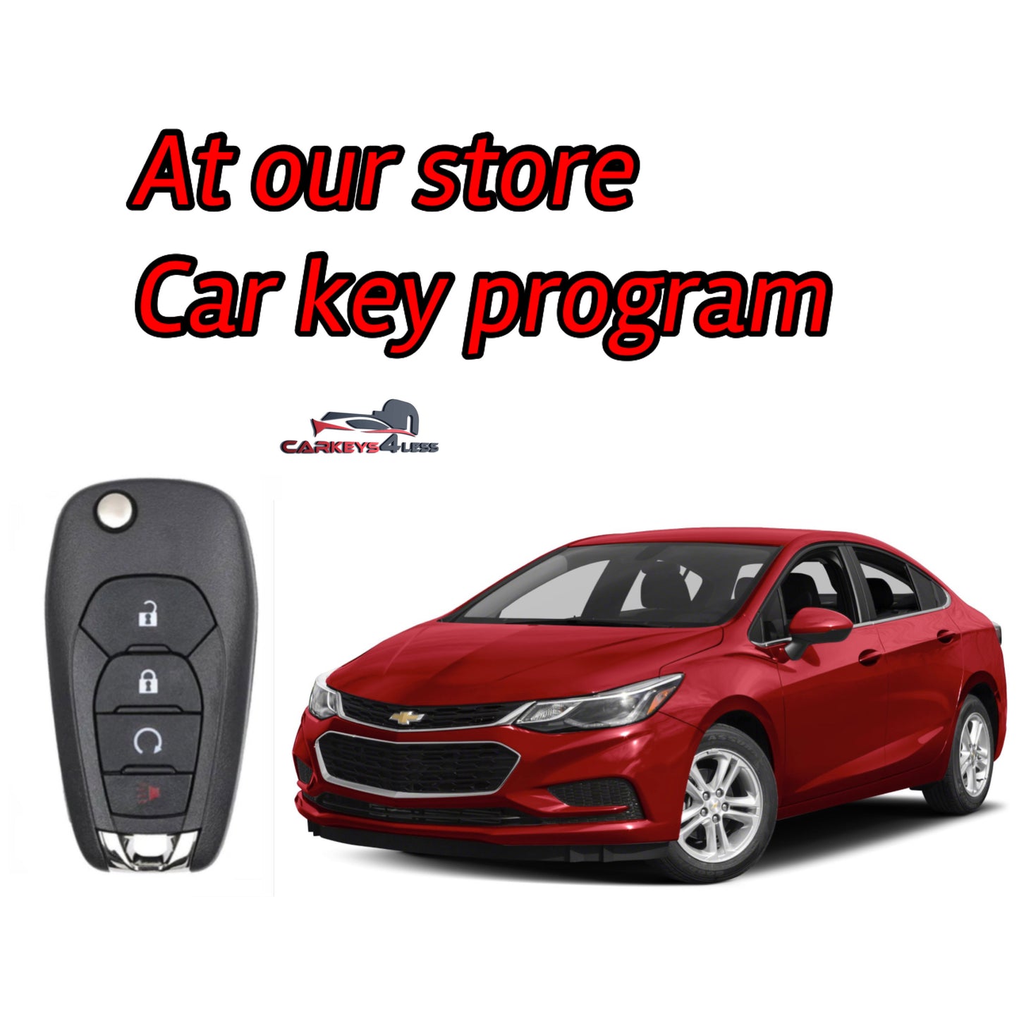 At our store aftermarket car key replacement for chevy