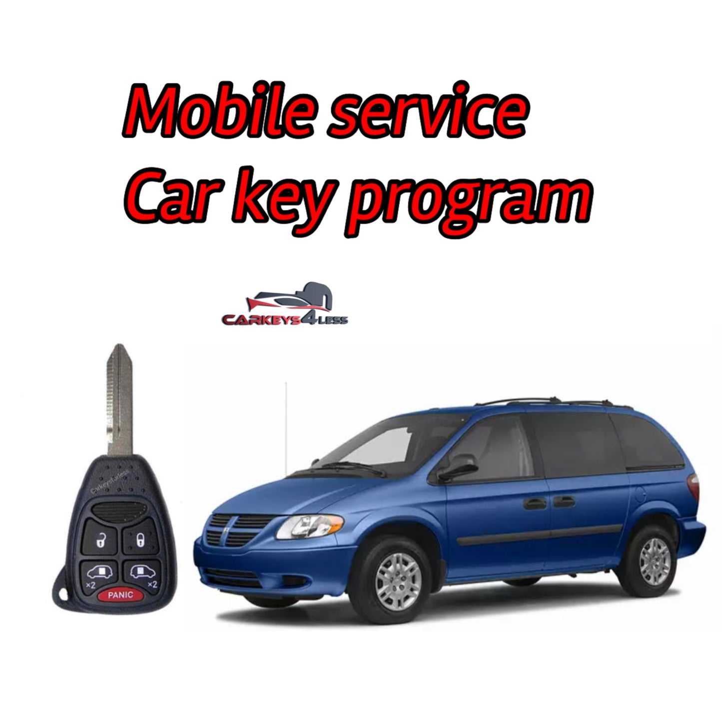 Mobile service for an aftermarket car key replacement for dodge