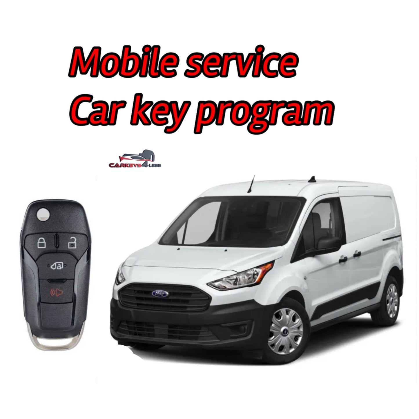 Mobile service for an aftermarket ford key replacement
