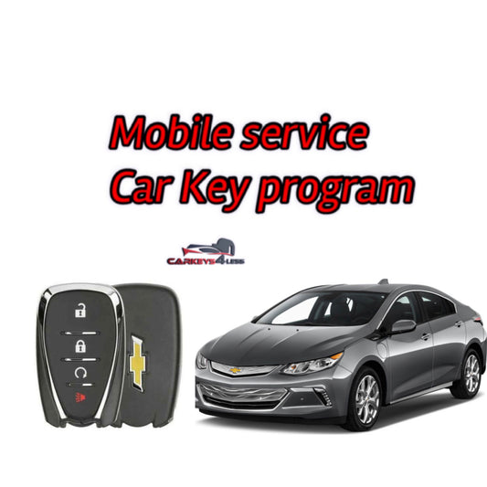 Mobile service for an oem refurbished car key replacement for Chevrolet