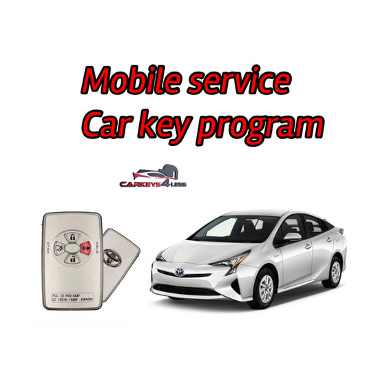 Mobile service for oem refurbished toyota car key replacement