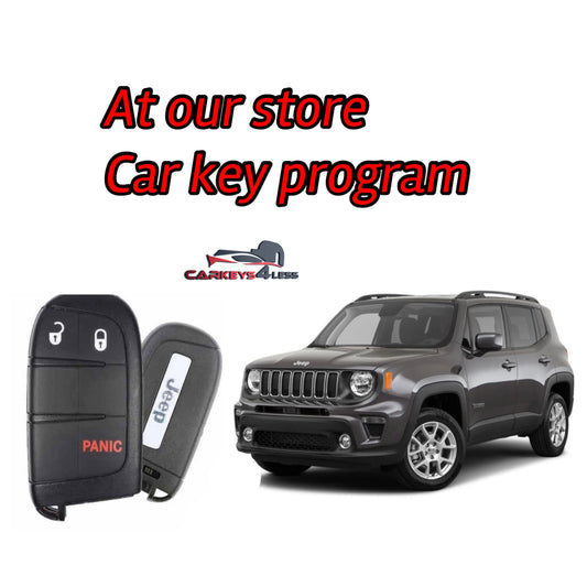 At our store oem refurbished car key replacement for jeep