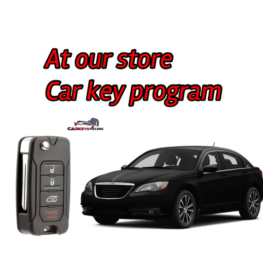 At our store for dodge/jeep/chrysler aftermarket remote key replacement