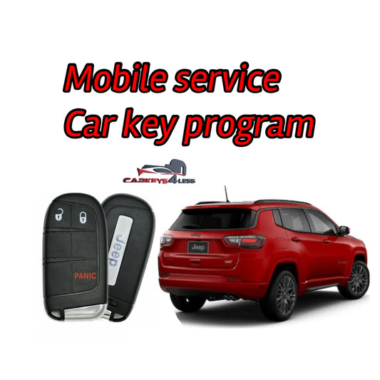 Mobile service for an oem refurbished car key replacement for jeep