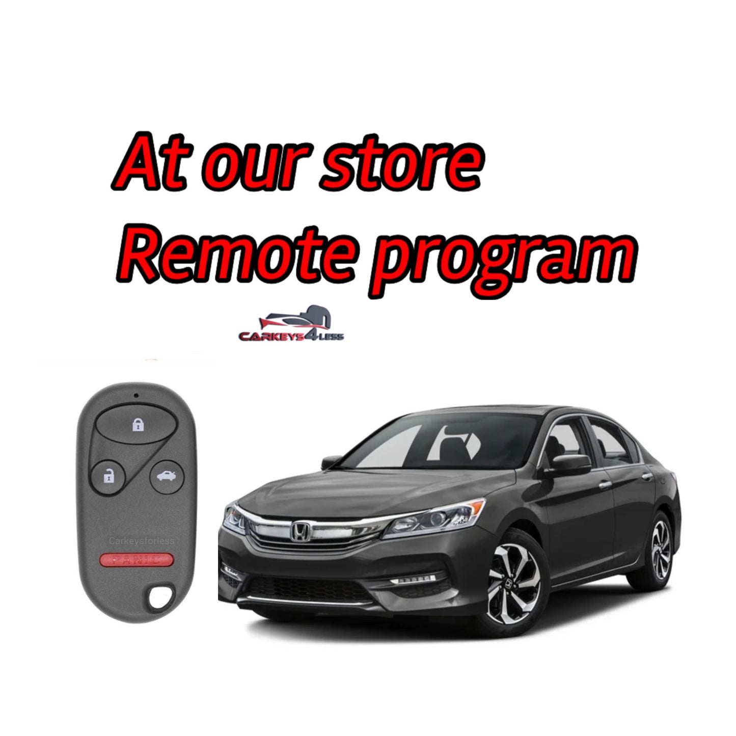 At our store an aftermarket honda remote replacement program