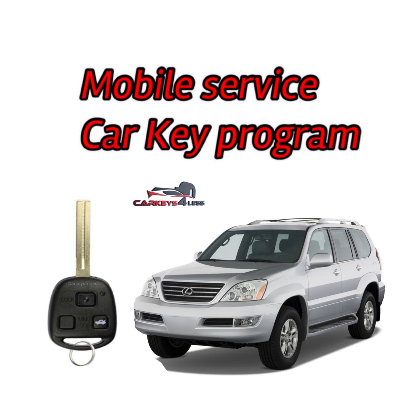 Mobile service for a lexus car key replacement