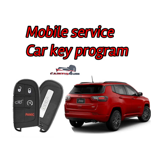 Mobile service for an oem refurbished car key replacement for jeep