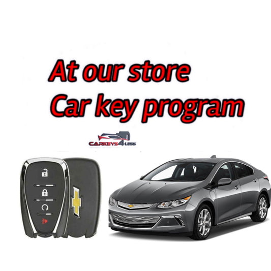 At our store oem refurbished car key replacement for Chevrolet