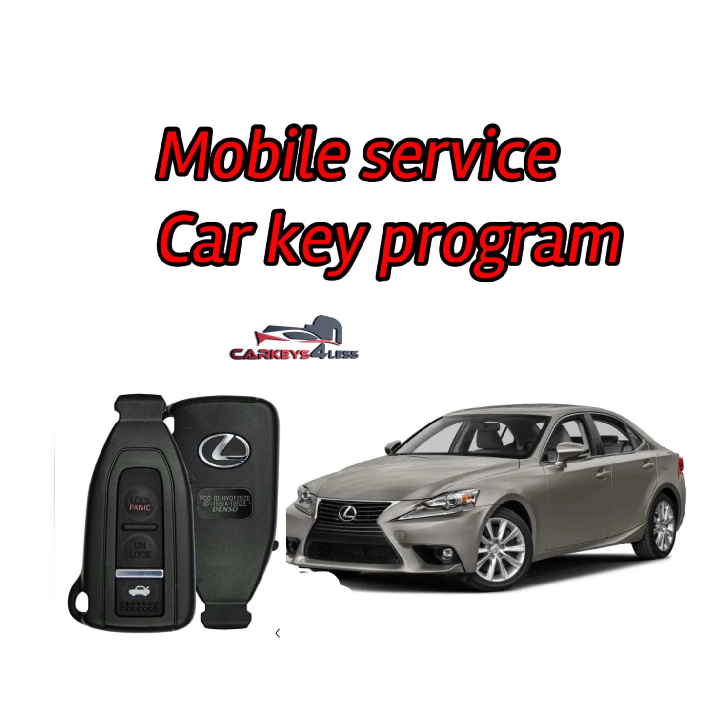 Mobile service for a new oem  lexus car key replacement