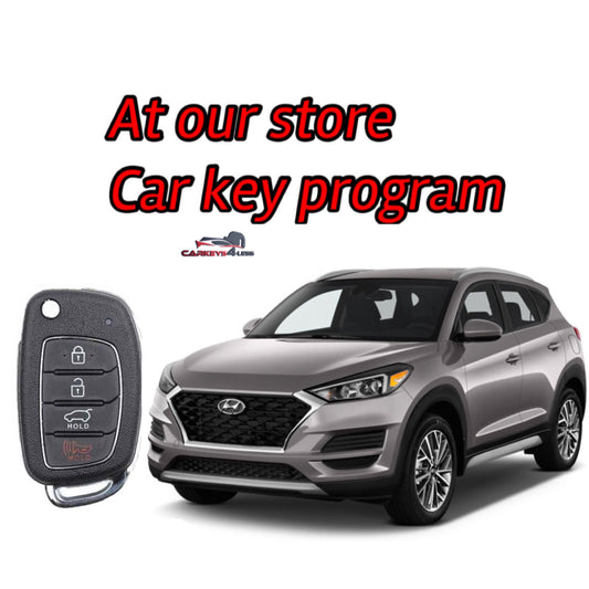 At our store car key replacement for Hyundai