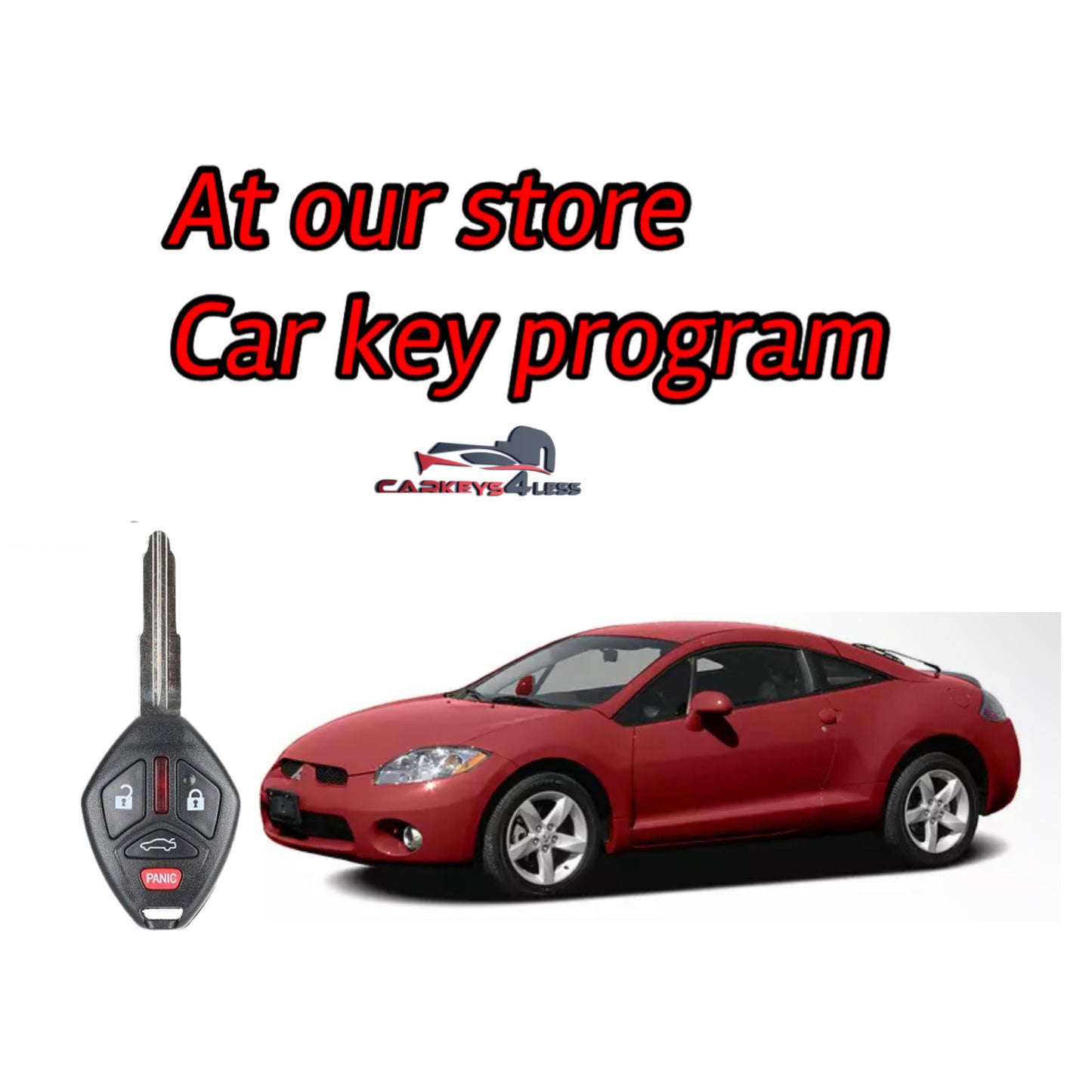 At our store car key replacement for mitsubish
