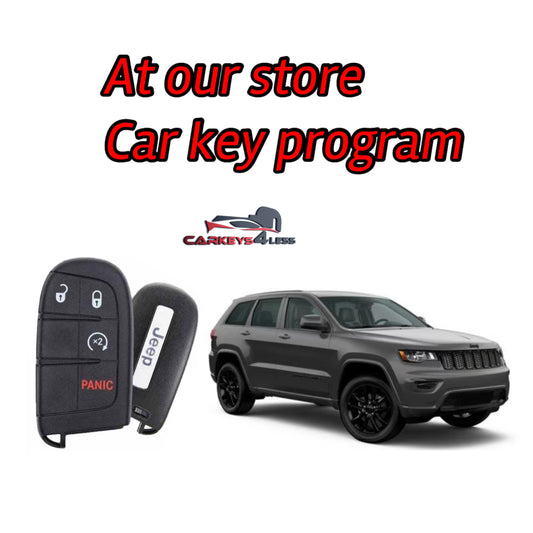 At our store oem refurbished car key replacement for jeep