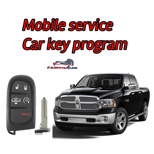 Mobile service for an aftermarket dodge car key replacement