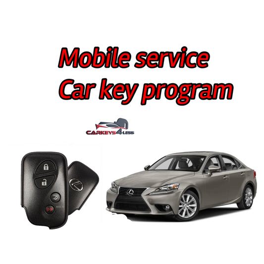 Mobile service for an oem refurbished lexus car key replacement