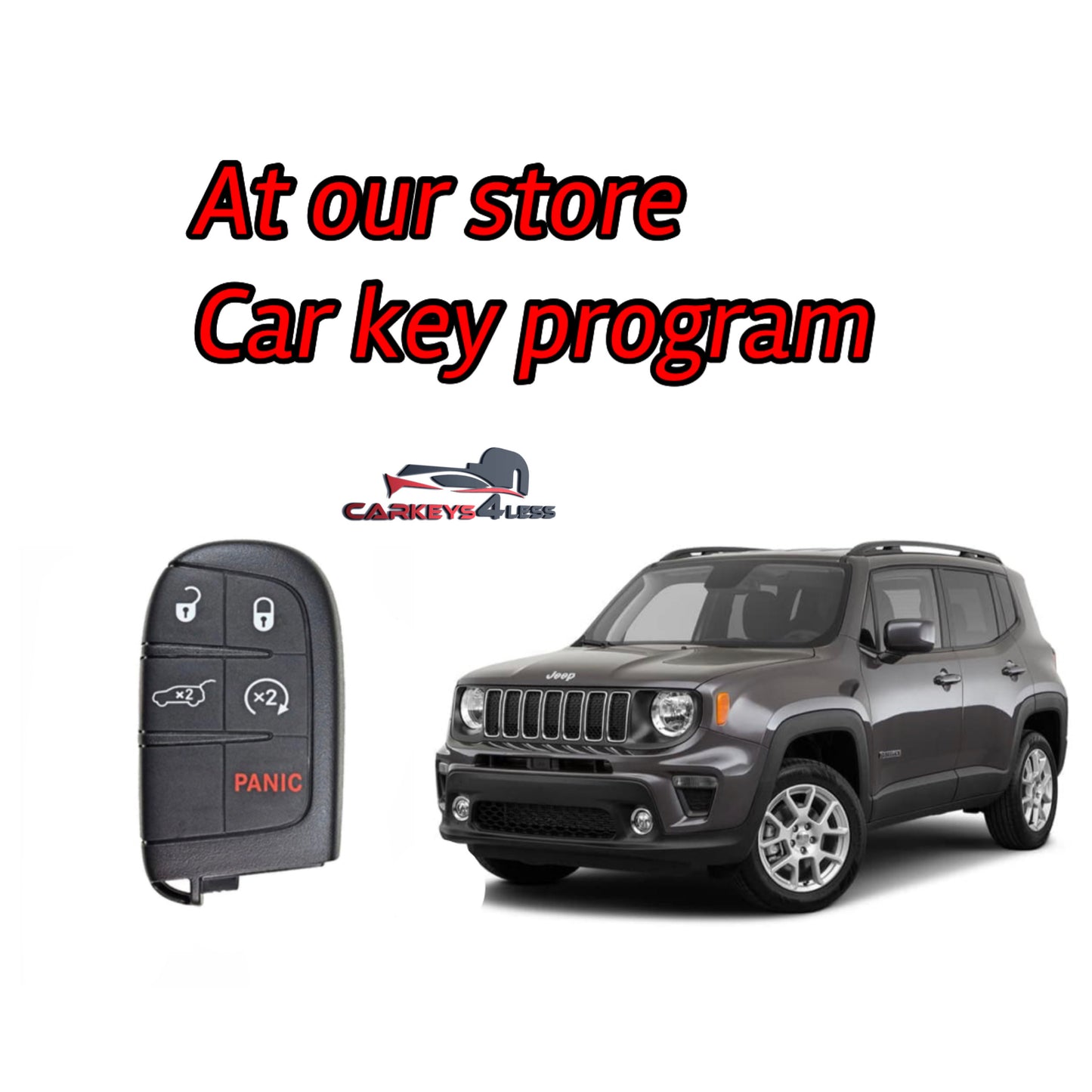 At our store aftermarket car key replacement for jeep