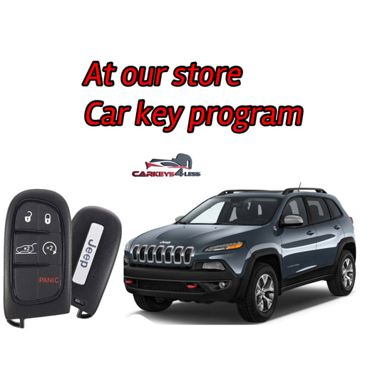 At our store oem refurbished car key replacement for jeep