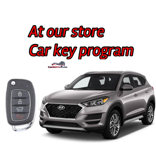 At our store car key replacement for Hyundai