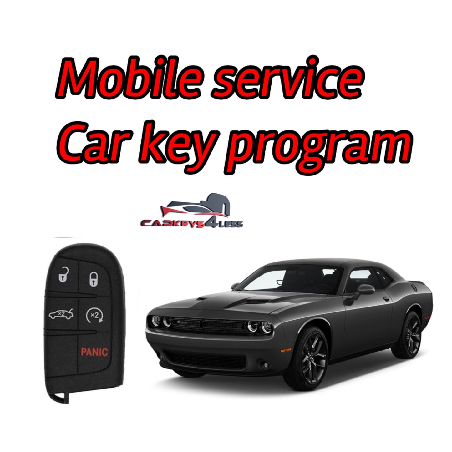 Mobile service for an aftermarket car key replacement for dodge