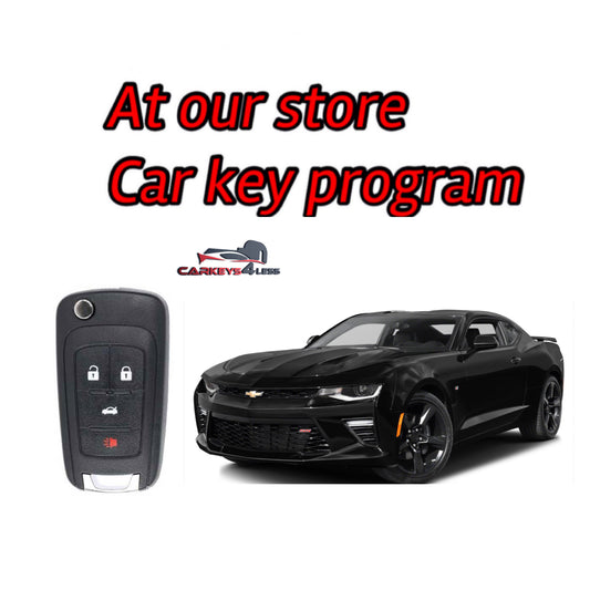 At our store car key replacement for Chevrolet