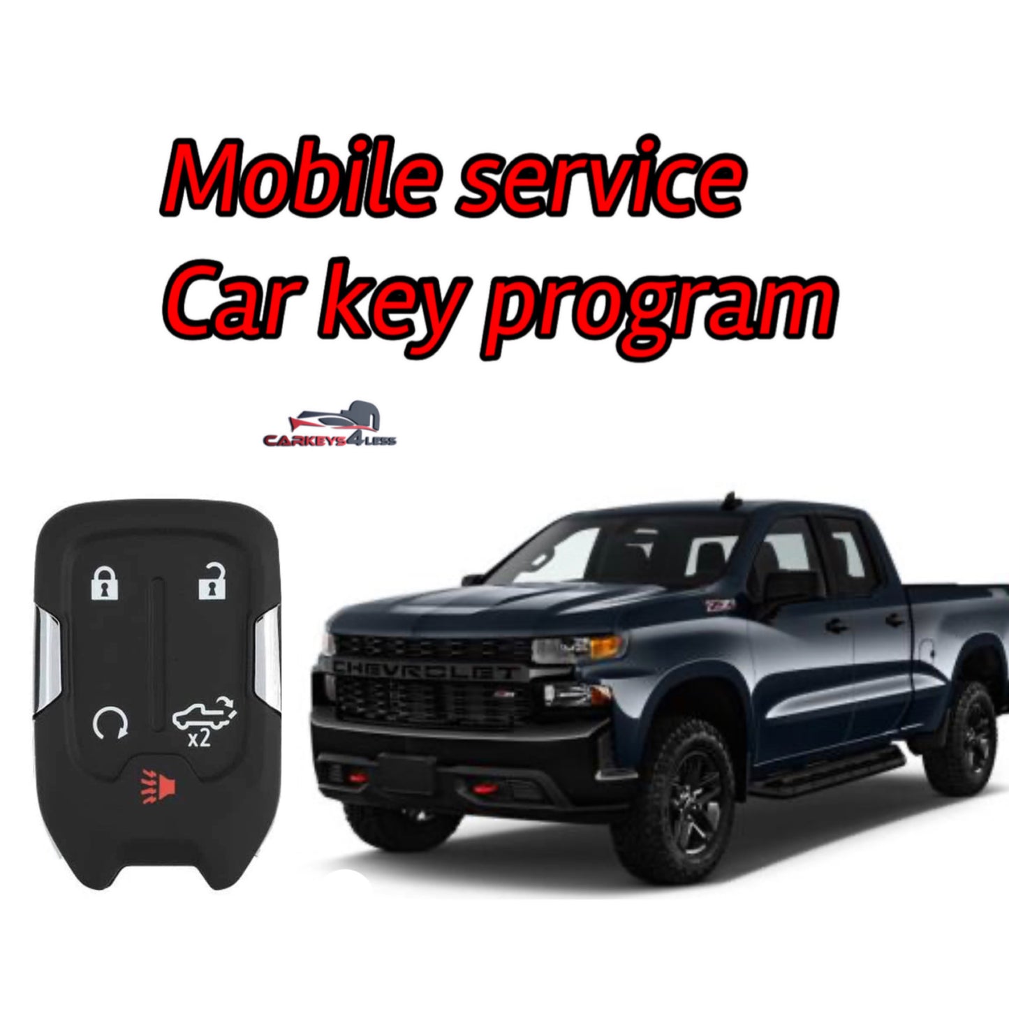 Mobile service for an aftermarket Chevrolet Silverado car key replacement