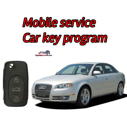 Mobile service for an audi car key replacement