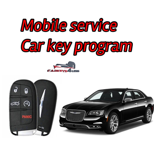 Mobile service for an oem refurbished car key replacement for chrysler