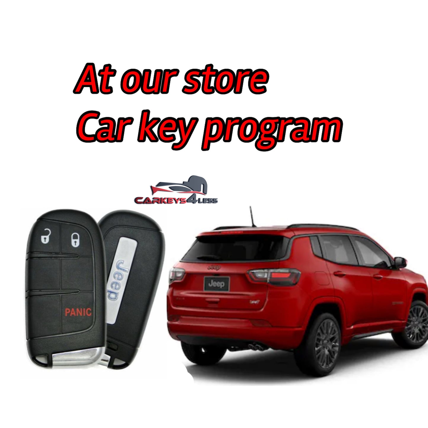 At our store oem refurbished car key replacement for jeep