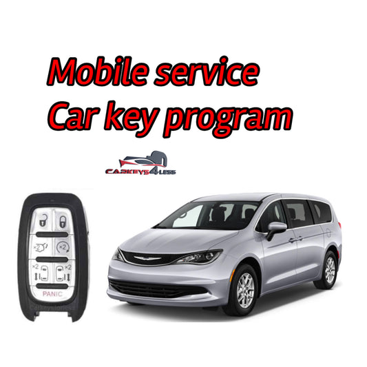 Mobile service for an aftermarket chrysler car key replacement