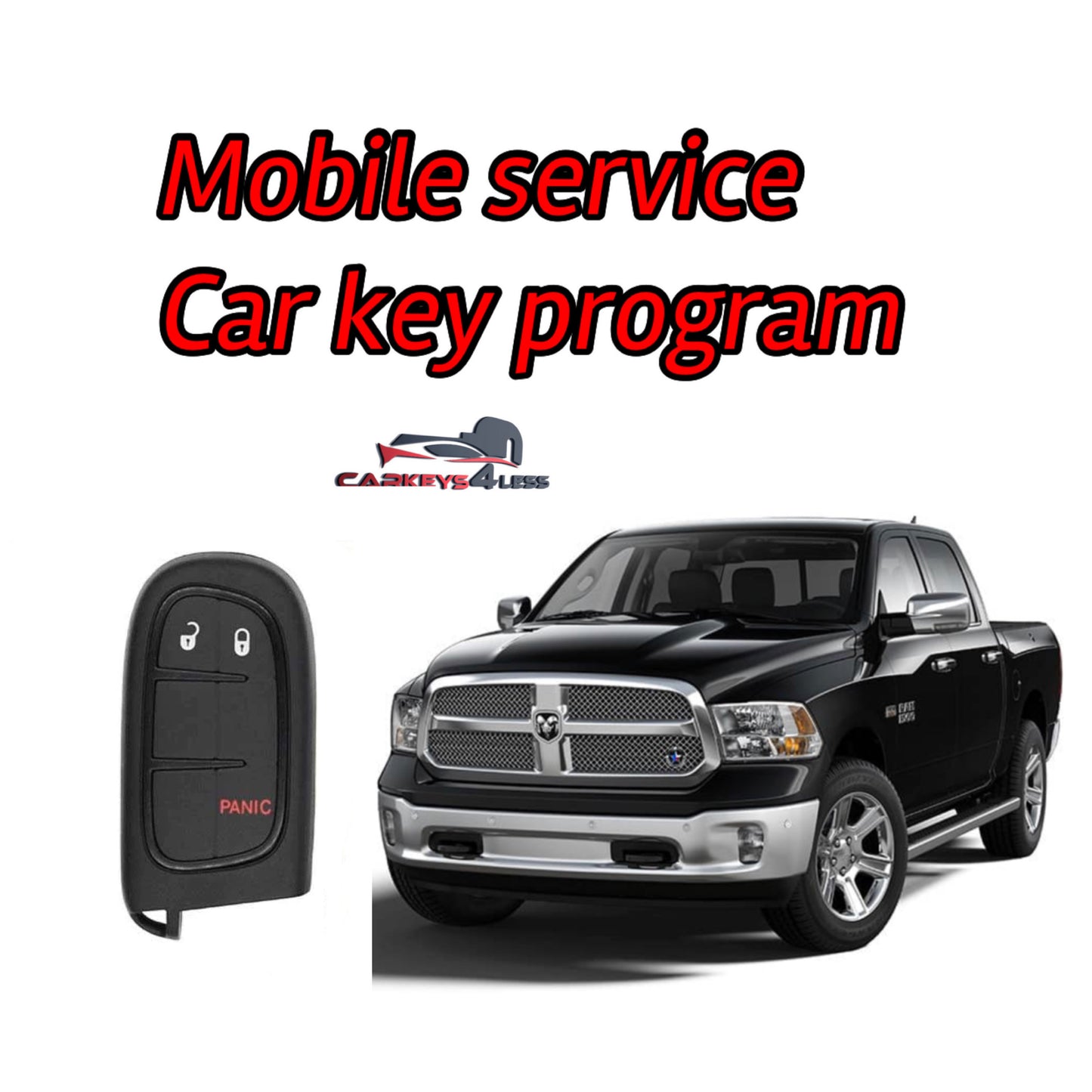 Mobile service for an aftermarket dodge car key replacement