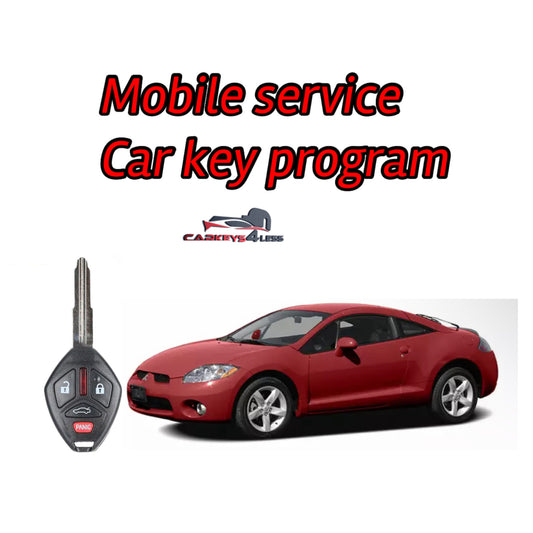 Mobile service for an aftermarket car key replacement for Mitsubishi