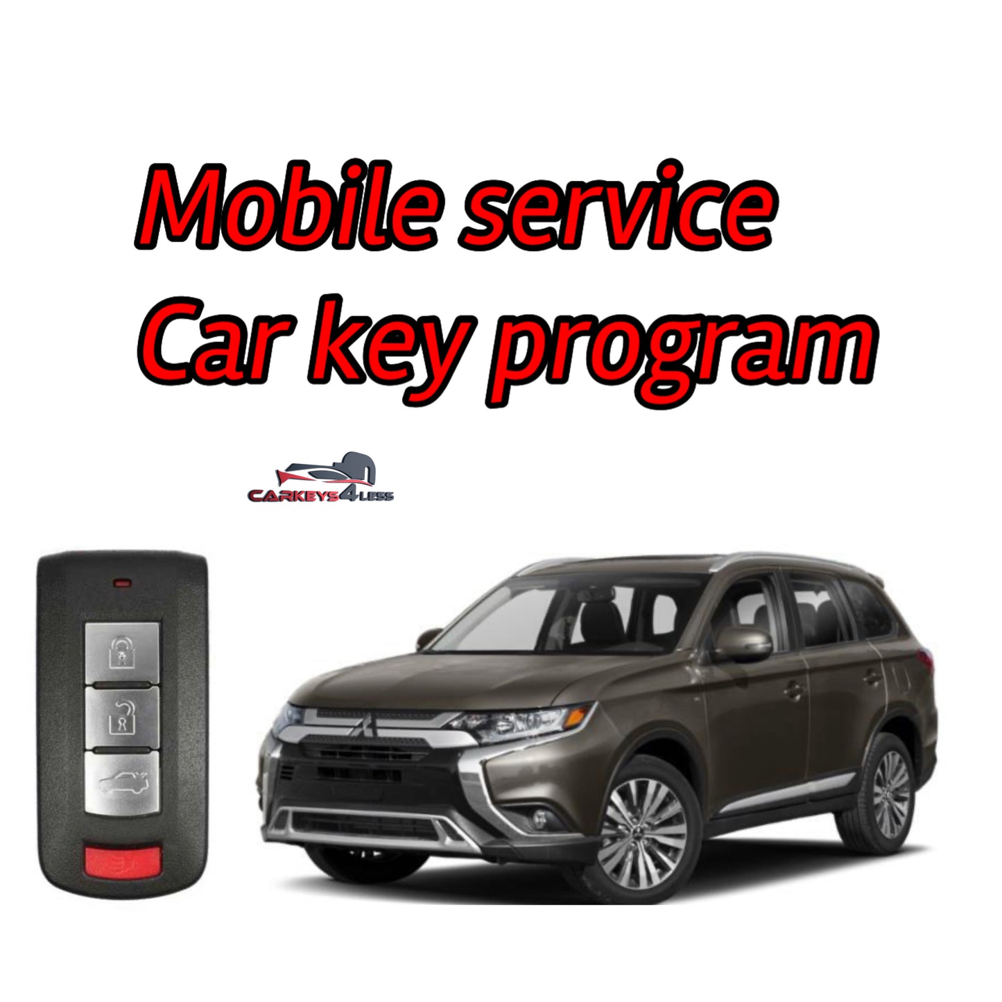 Mobile service for an aftermarket mitsubishi car key replacement