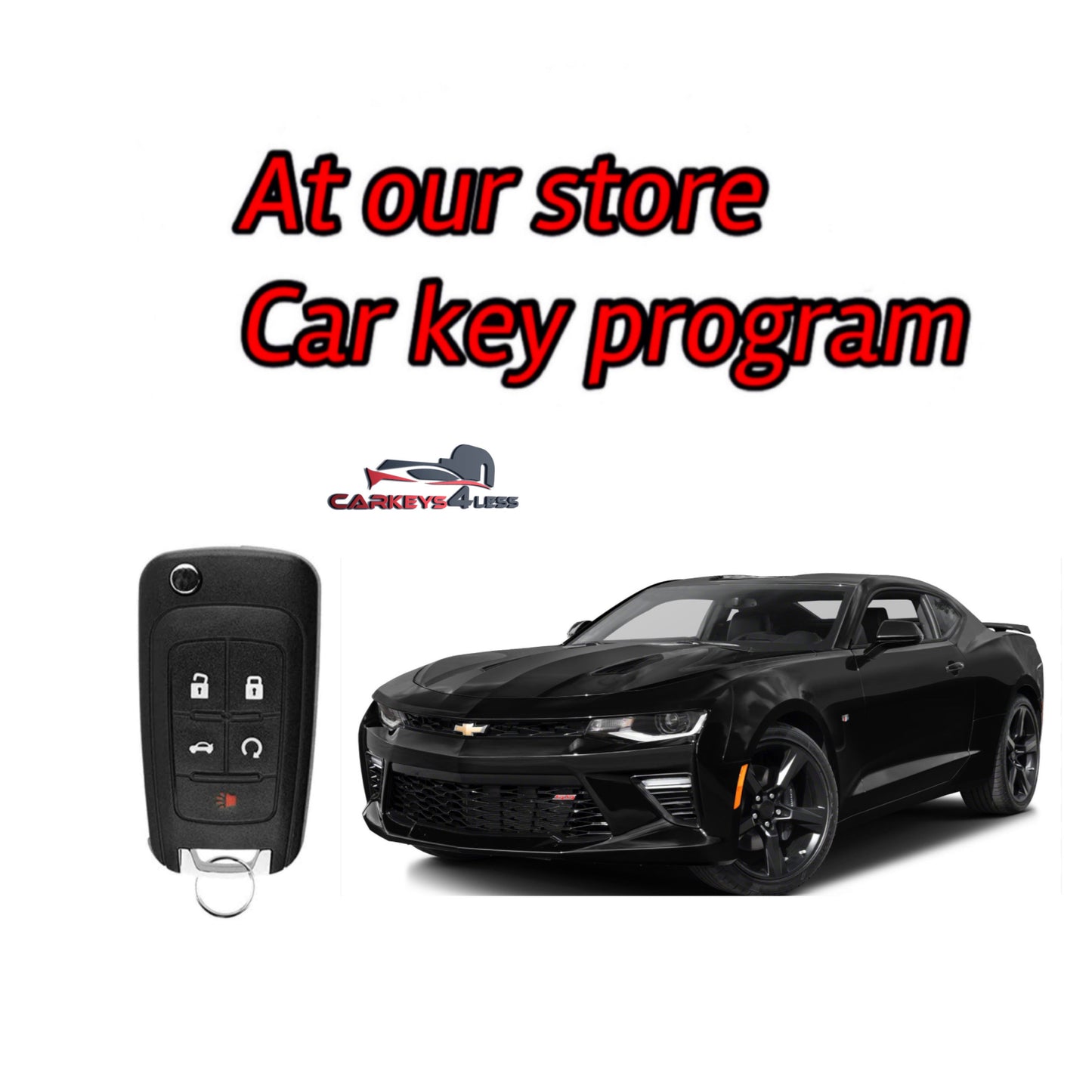 At our store car key replacement for Chevrolet