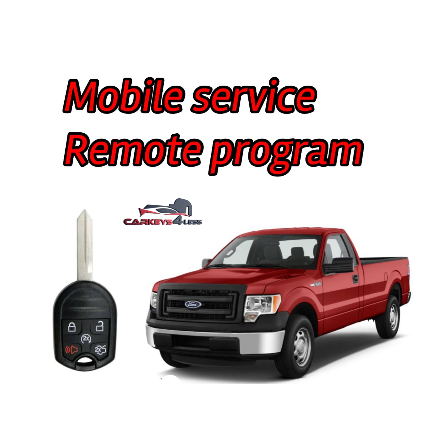 Mobile service for an aftermarket car key replacement