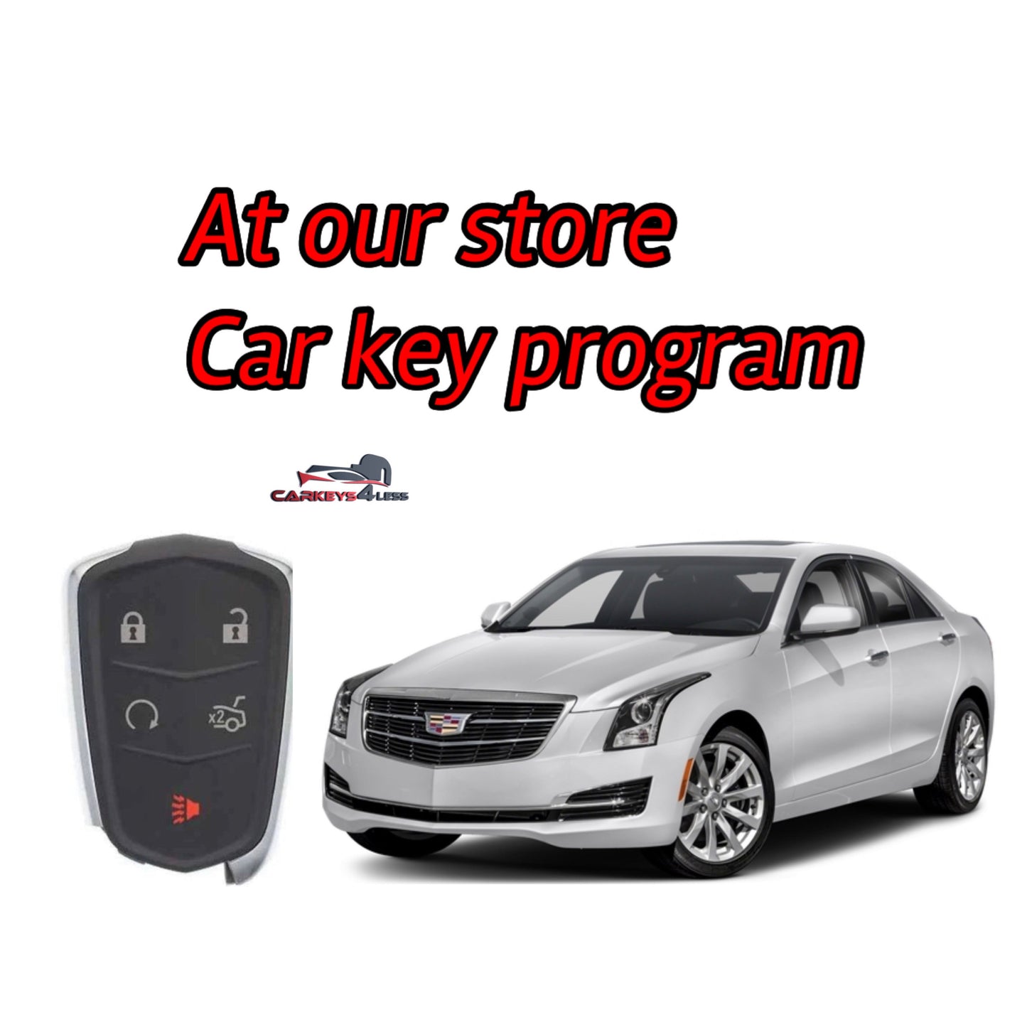 At our store car key replacement for Cadillac