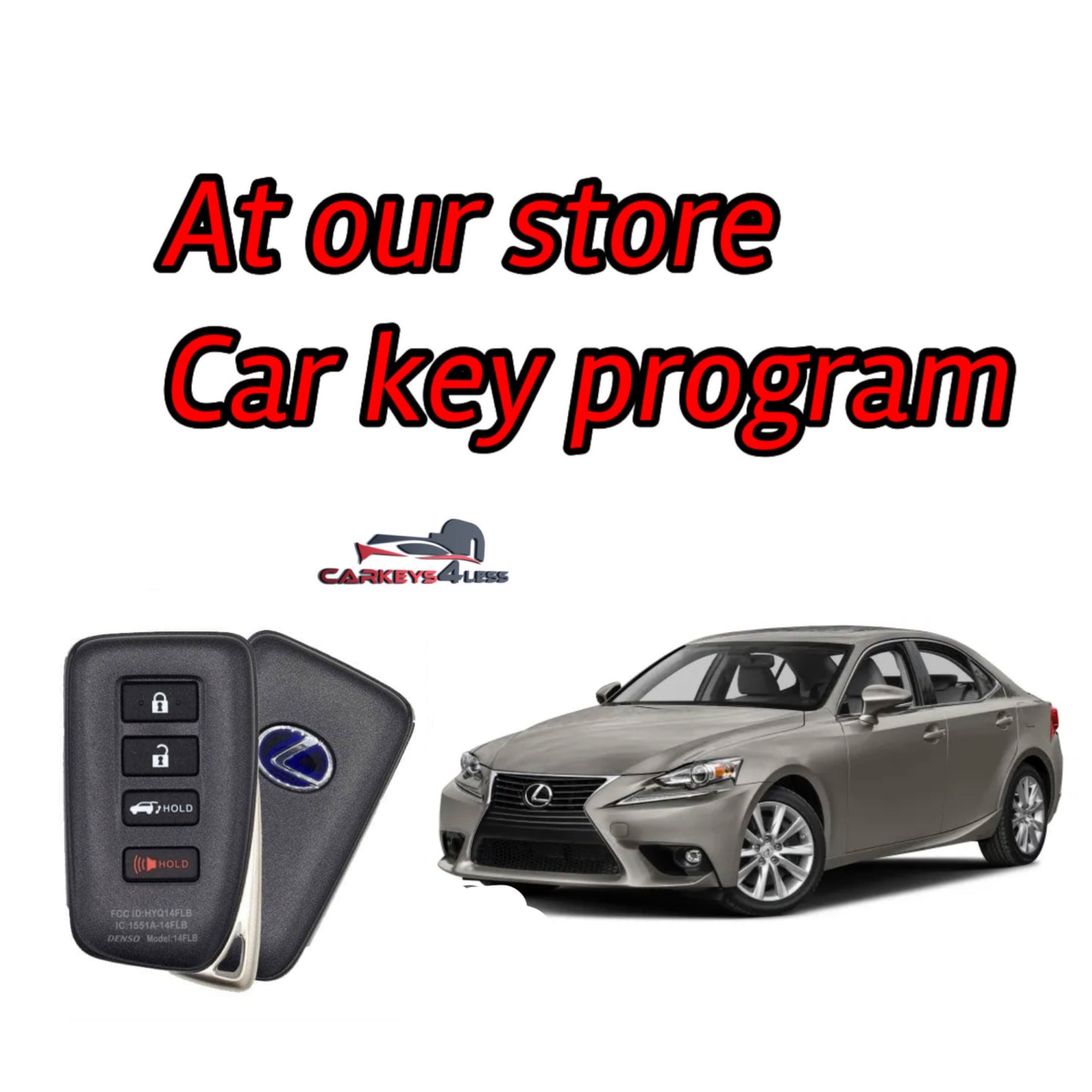At our store an oem refurbished car key replacement for lexus