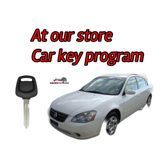 At our store car key replacement spare key for nissan