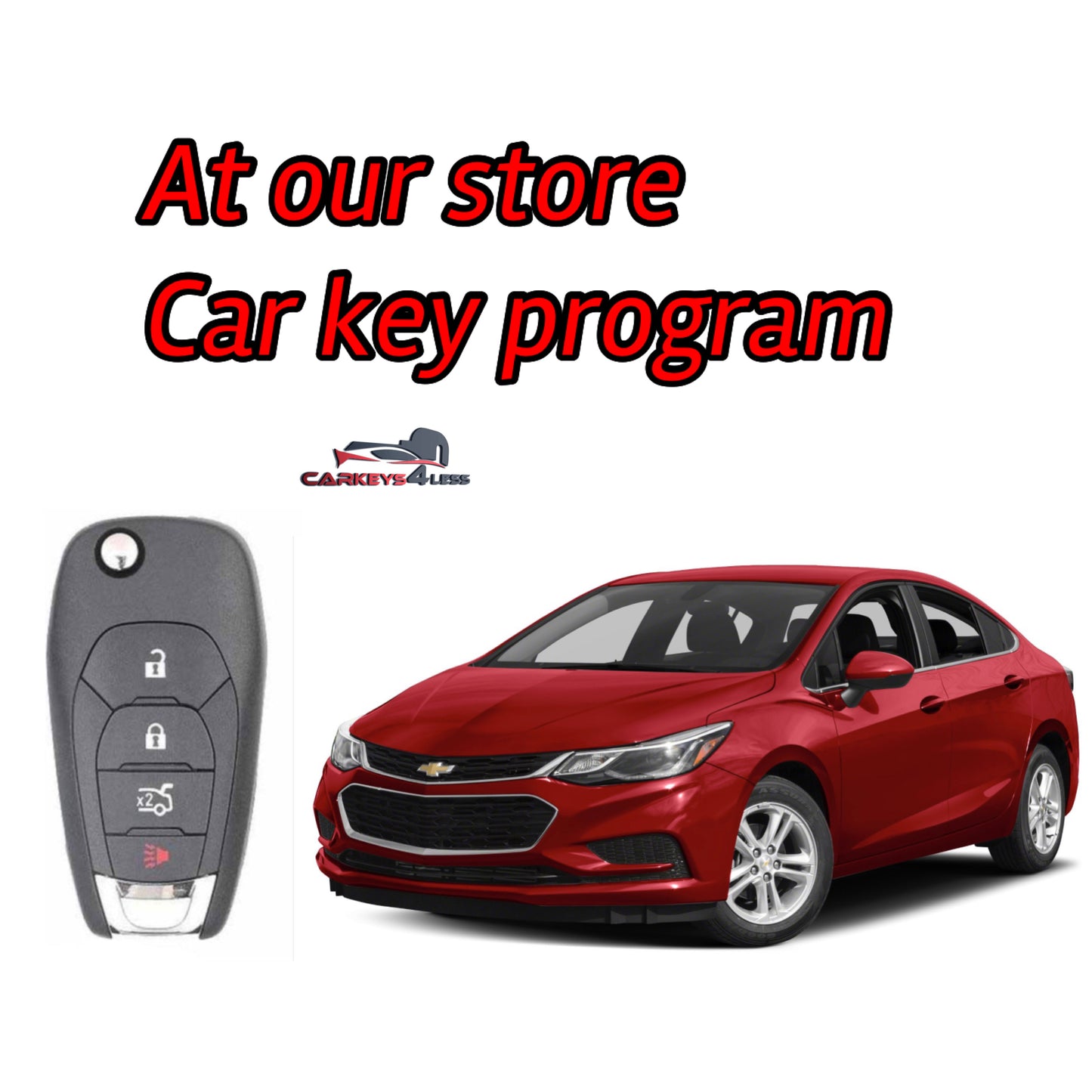 At our store aftermarket car key replacement for chevy