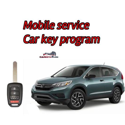 Mobile service for an aftermarket honda car key replacement