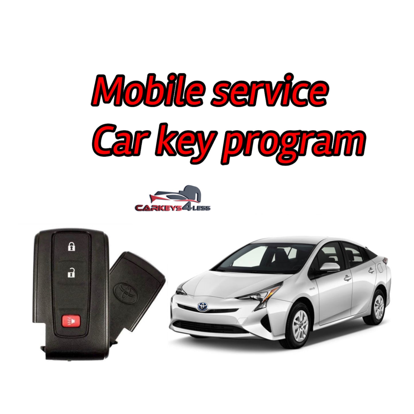 Mobile service for oem refurbished toyota car key replacement