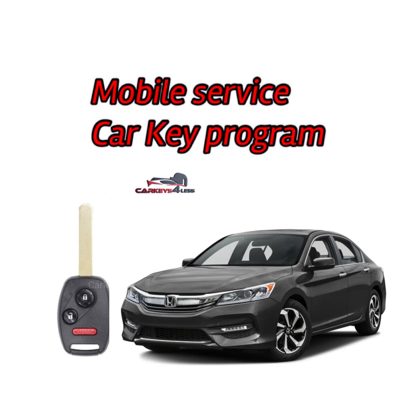 Mobile service for a honda car key replacement