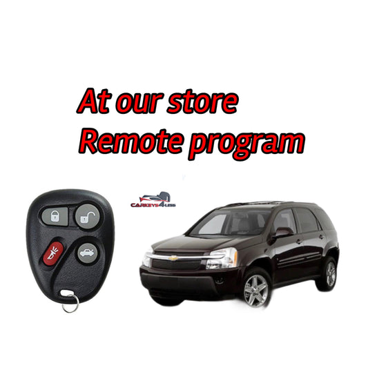 At our store for a gm remote replacement and program