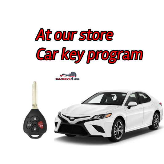 At our store toyota car key replacement