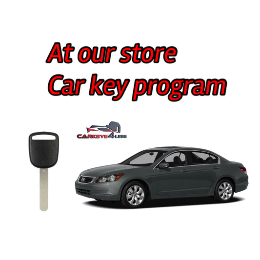 At our store spare car key programming for honda