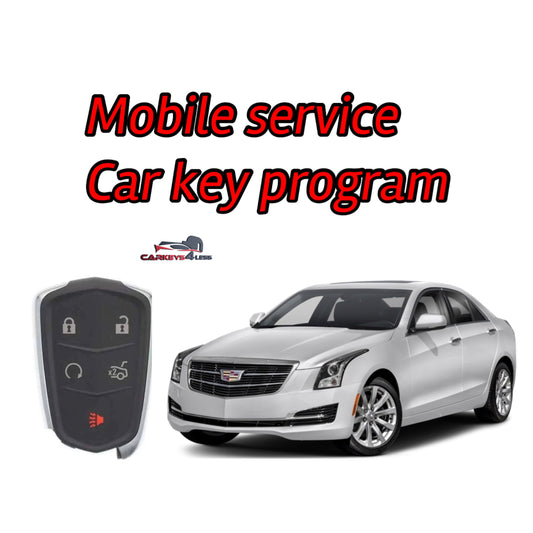 Mobile service car key replacement for cadillac