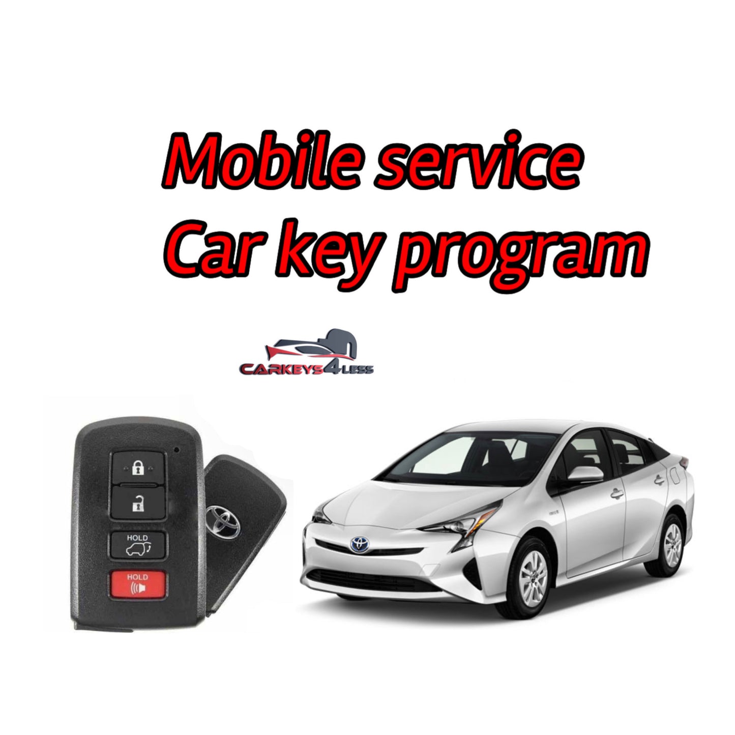 Mobile service for oem refurbished toyota car key replacement