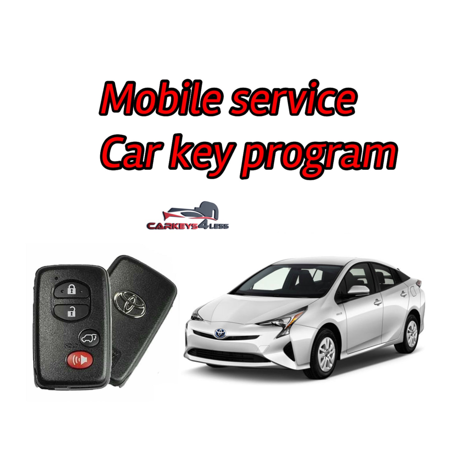 Mobile service for oem refurbished toyota car key replacement