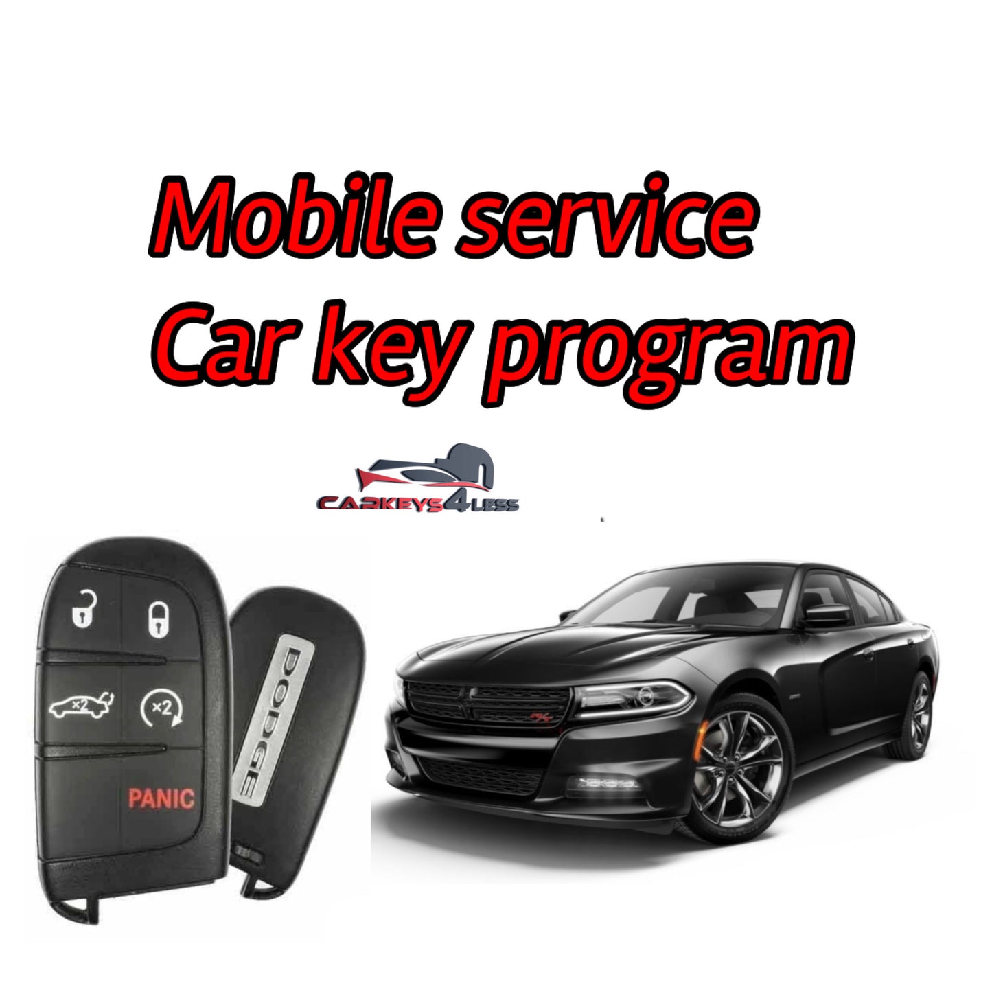 Mobile service for an oem refurbished car key replacement for dodge