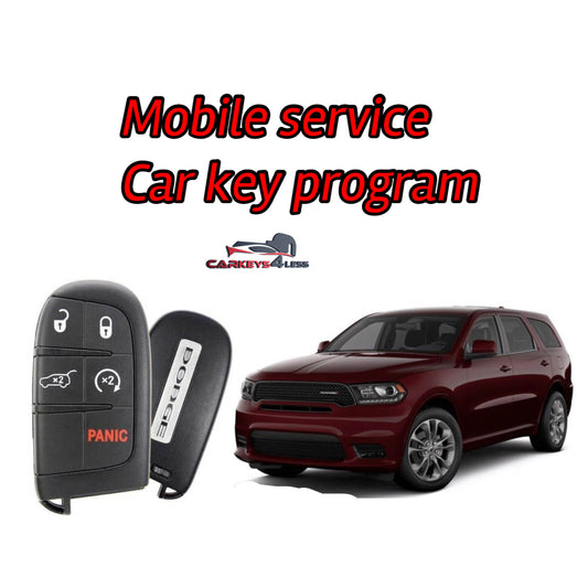 Mobile service for an oem refurbished car key replacement for dodge