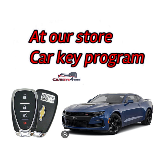 At our store oem refurbished car key replacement for Chevrolet